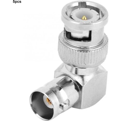 Micro usb connector 5pcs L Shape 90 Degree Brass BNC Male to Female Connector Coaxial Cable Wire Adapter led strip connector