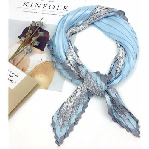 Diamond Fold Design Scarf Neckerchief Bag Scarves Multi function Girls Presents Decoration Wholesale Drop Shipping KCJ26