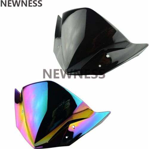 For YAMAHA FZ16 2014 2015 2016 Motorcycle Windshield Windscreen Double Bubble Wind Screen Black Iridium