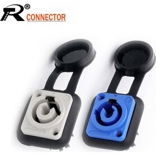 10pcs IP65 Waterproof 3 PIN Power Connector Female Panel Mount OUT/IN 20A/250V AC Power Jack Socket Chassis for LED Large Screen