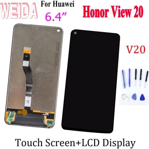 WEIDA 6.4" LCD For Huawei Honor View 20 LCD Display Touch Screen Digitizer Assembly PCT-L29 For Huawei Honor V20 LCD Replacement