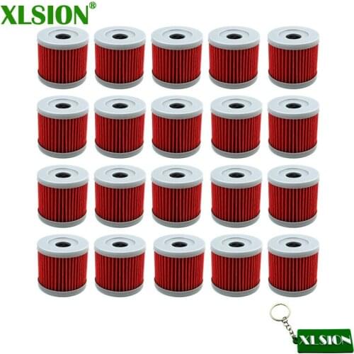 XLSION 20pcs Fuel Oil Filter Cleaner For Sinnis Apache 125 QM125GY 125cc K157FMI