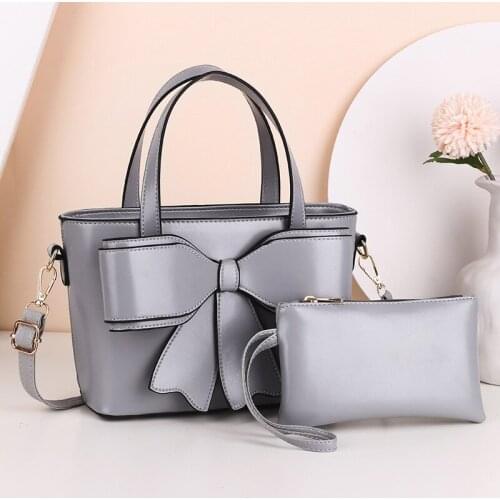 Bowknot 2-piece Female Bag 2020 New Fashion Handbag Simple Temperament One-shoulder Messenger Bag