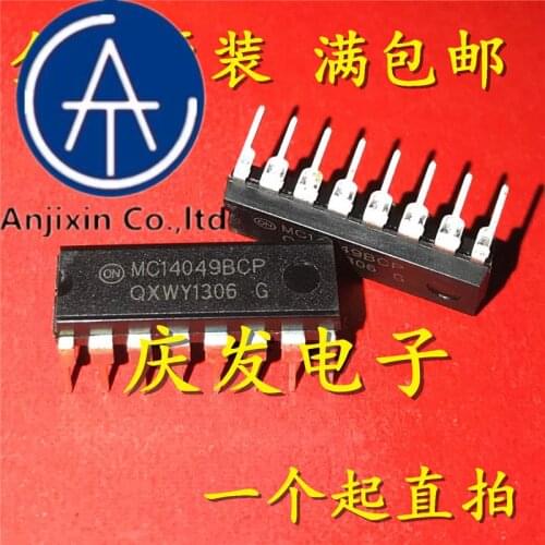 10pcs 100% orginal new in stock MC14049BCP MC14049B DIP-16 six buffers