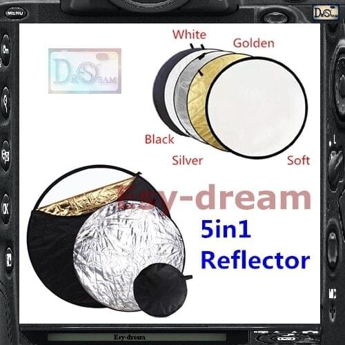 22'' 22inch 60cm 5in1 Multi-disc Foto Light Reflector Panel For Studio Photography Photo DSLR Camera PS029