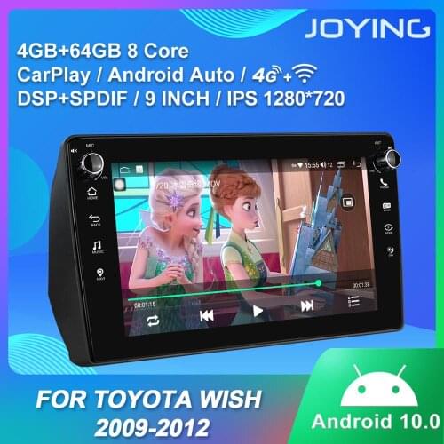 9 inch car radio 4GB RAM 64GB ROM head unit IPS screen octa core 1280*720 GPS Navigation for TOYOTA Wish 2009-2012 RDS BT WIFI
