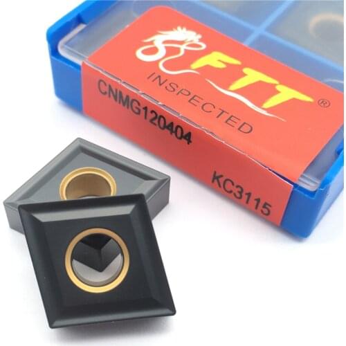 CNMG120404 KC3115 High quaity CNC machine Carbide Inserts External Cutting Turning Tools for cast iron Tungsten Cemented