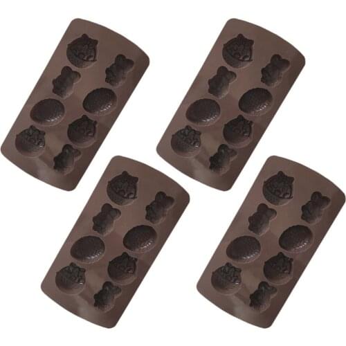 Baking Silicone Chocolate Fondant Molds Half Ball Rabbit Basket Shaped Environmental Safety And Non-toxic Bomb Sphere Cake Mould