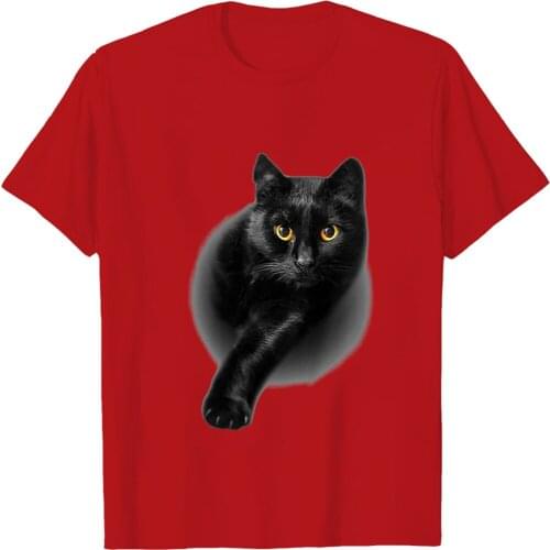 3D cat pattern Harajuku T-shirt Mens summer casual short sleeve O-neck T-shirt clothes Chinese fashion street women
