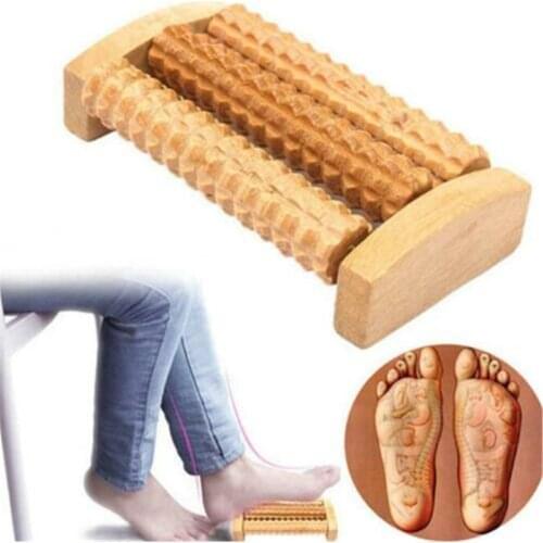 JYTOP 2pcs Wooden Foot Roller Massager Muscle Stimulate Relax Spa Foot Massage Tool