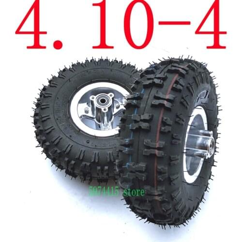 Good Quality 4.10-4 Tire Wheel And Inner Tube And 4 Inch Hub Rim For 49cc Mini Quad Dirt Bike Scooter Atv Buggy