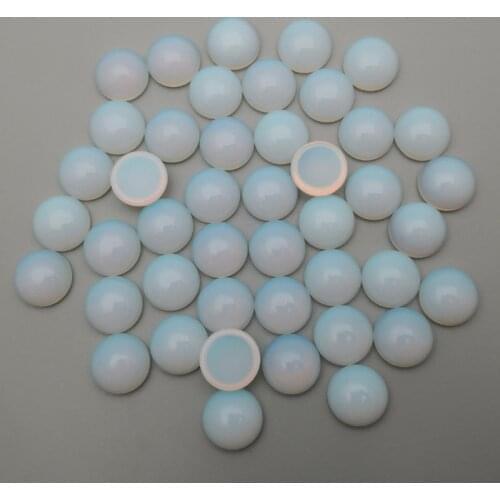 Charm opal natural stone beads round cabochon for Jewelry making 4 6 8 10 12mm 36pcs/lot good quality Ring Earrings Accessories