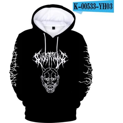 Fashion Creative Ghostemane World Tour Rock Music Logo 3D Hooded sweatshirt Men/Women/Kids Cool Hip hop Hoodies Boys/girls Tops
