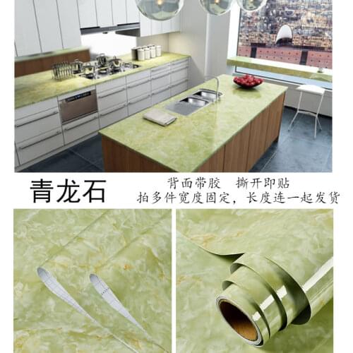 Marble Kitchen Wall Stickers Cabinet Paster Bathroom Floor Vinyl Self-Adhesive Waterproof Oil-proof Wallpaper Wall Decoration