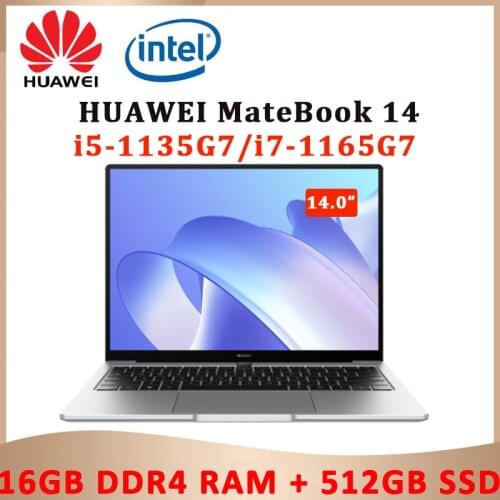 Huawei MateBook14 2021 laptop i5-1135G7/i7-1165G7 16GB RAM 512GB SSD 14inch full-screen notebook computer touch screen Ultrabook
