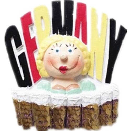 New Hot 3D Handmade Bear Girl Munich Germany Fridge Magnet Tourism Souvenirs Refrigerator Magnetic Stickers Home Decoration