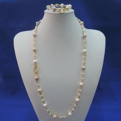 100% nature freshwater AAA pearl necklace ,90 CM necklace=70 cm necklace+20 CM bracelet