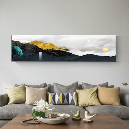 Nordic Poster Sunrise Sunset Landscape Print Wall Art Canvas Painting Wall Pictures for living Room Modern Home Decor