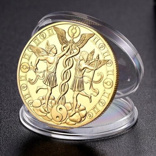 12 Constellation Gold Commemorative Coin Plated Physical Art Collectible Gift for Souvenir Art Collection Business Gifts