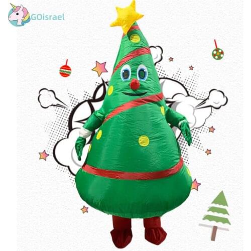 Christmas Cartoon Doll Costume Inflatable snowman deer Santa Claus Dress Up Props Funny Funny Inflatable Christmas Tree Clothes