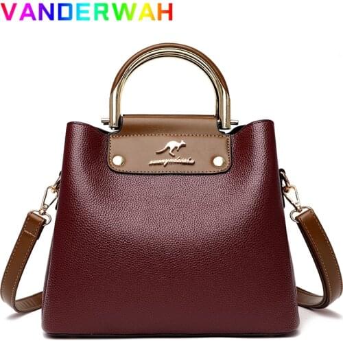 3 Layers Casual Totes High Quality Pu Leather Crossbody Bags for Women 2021 New Purses and Handbags Luxury Designer Shoulder Bag