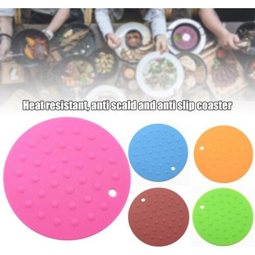 2021 Silicone Cup Mat Multifunctional Heat-Resistant Non-Slip Pot Pad For Home Kitchen Easy To Clean N66