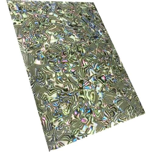 210mm x 297mm A4 Size Abalone Sea Shell Celluloid Sheet 0.71mm DIY Guitar Picks Pickguards Inlays Deco