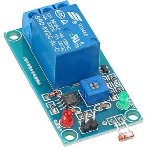 5V 12V Light Photoswitch Sensor Switch LDR Photoresistor Relay Module Light Detection Photosensitive Sensor Board