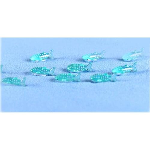 6pcs/lot Mini Cute Doll Spot Shark Fish Figurine Miniature Fairy Action Toy B36E