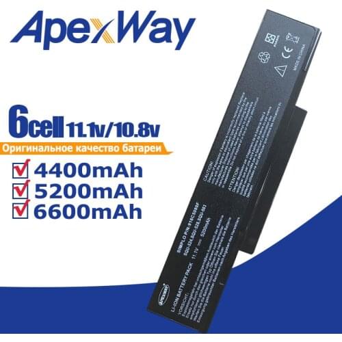 Blcak Laptop Battery for Aaus E500 EB500 ED500 M740BAT-6 M660BAT-6 M660NBAT-6 SQU-524 SQU-528 SQU-529 SQU-718 BTY-M66 BTY-M68