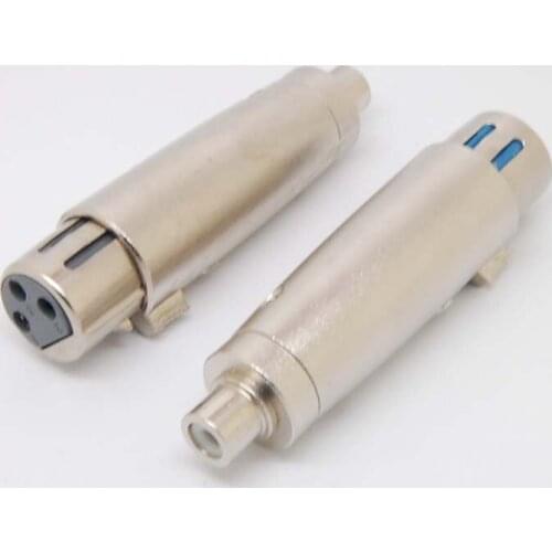 Free shipping3pin XLR feMale to RCA Mono Female jack Plug Mic/Amp audio Adapter convertor Met Free shippingnew