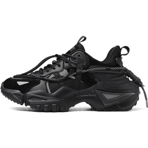 Brand Mens Sneakers 2021 New Fashion Breathable Colorful Men Street Style Chunky Shoes Black Trainers Casual Male Footwear