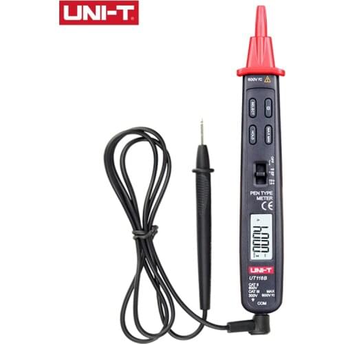 UNI-T UT118B pen type digital multimeter non-contact AC/DC voltage resistance diode continuity handheld electronic tester