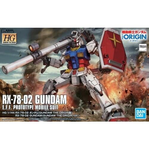 BANDAI GUNDAM HG 1/144 GTO 026 RX78 RX-78-2 Gundam model kids assembled Robot Anime action figure toys