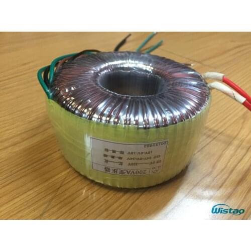 IWISTAO 200W HIFI Amplifier Dedicated Toroidal Transformer Wire Dual 18V and Dual 24V Audio for your DIY Audio 105mm X 60mm