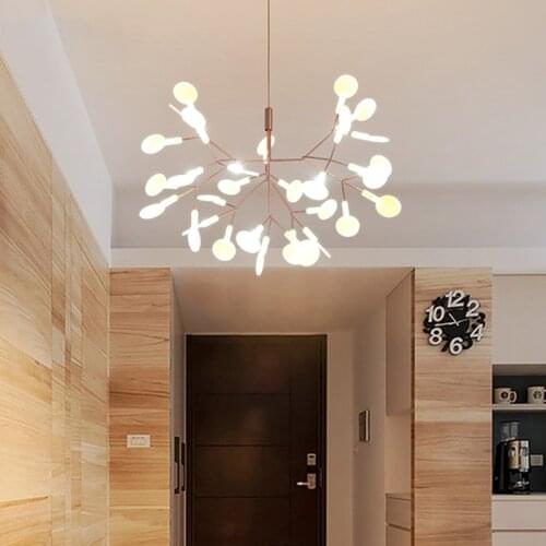 Modern Tree Branch LED Chandelier Golden Black Living Dining Room Bedroom Girl Room Home Decoration Interior Lighting Gloss 220v
