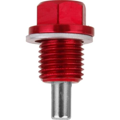M14X1.5mm Magnetic Oil Drain Plug For Toyota For Mitsubishi Red