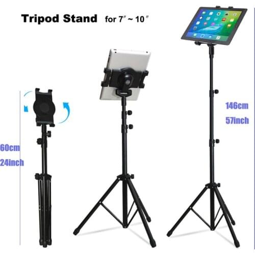 Multi-direction Universal Foldable Tablet Floor Holder Tablets Tripod Stand Bracket for 7-10 Inch Tablet PC For Ipad
