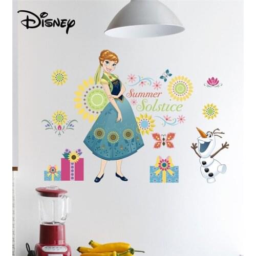 Disney cartoon anime stickers ice romance childrens room bedroom decoration stickers creative stickers