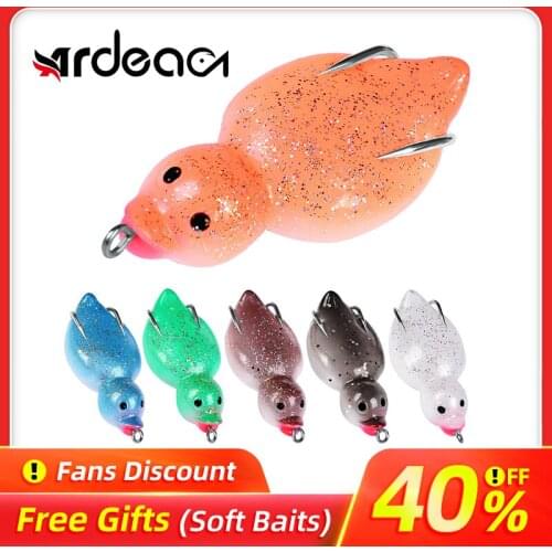 Ardea Soft Lure 65mm 10.5g Duck With Hook Artificial Bait Wobblers Swimbait Pike Bass Perch Fishing Tackle