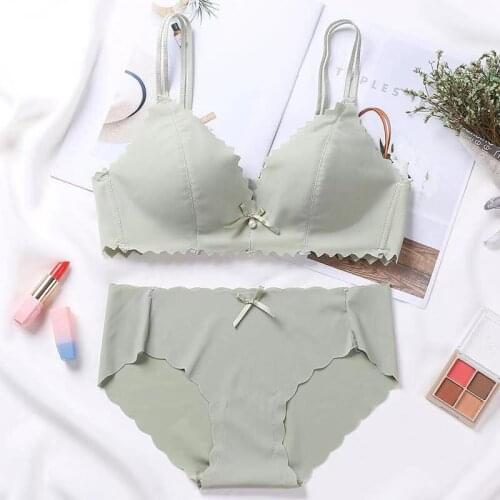 Japanese sexy thin bra with no rims gathers adjustable underwear female sexy bra with pair of breasts women underwear lingrie