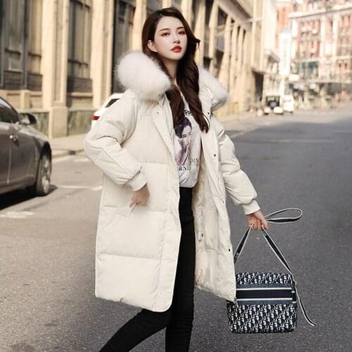 Waterproof Winter Jacket Women Brand 2019 Long Parka Natural Raccoon Fox Fur Collar Hooded Real Fur Coat Female Warm Snow Coats