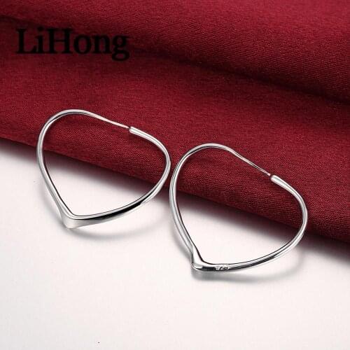 WomenS Sterling Silver 925 Earrings Fashion Simple Heart Earrings Jewelry Peach Heart Earrings Fashion Wedding Engagement Jewel