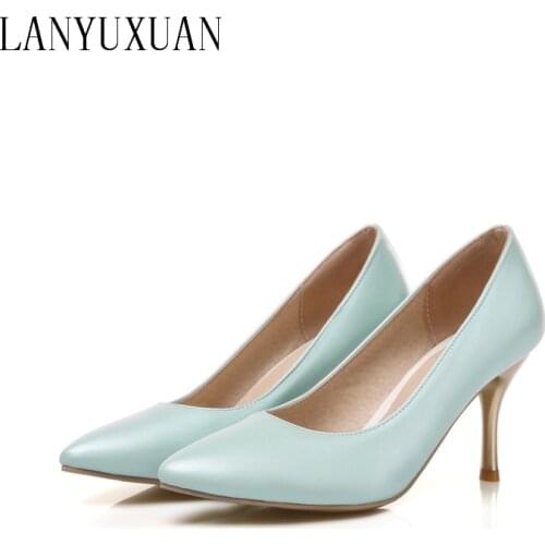 2017 New Women Shoes High Heel Zapatos Mujer Tacon Sapato Feminino Big Size 34- 47 Ladies Lady Shoes High Heel Women Pumps 7-9