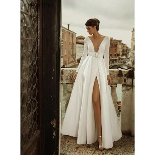 Elegant Dress Women Long Sleeve Sexy Mesh V-neck Party Dresses Lady Backless Vintage White Split Fork Big Swing Dress Lugentolo