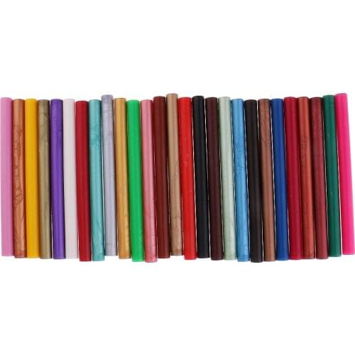 10 Pcs Multi-color Round Sealing Wax Sticks for Retro Vintage Wax Seal Stamp and Letter