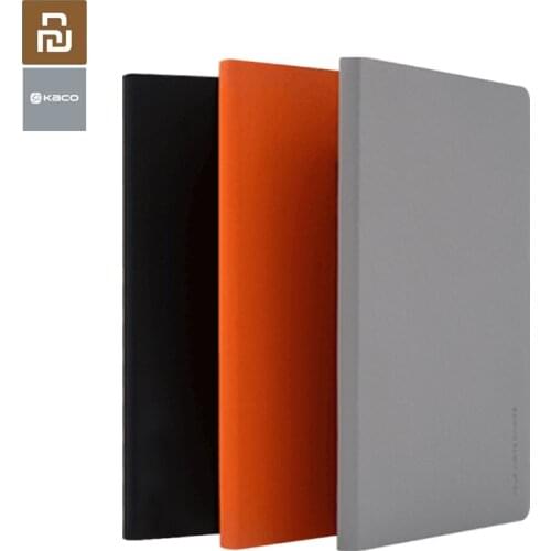 2pcs/set Kaco Paper Notebook PU Leather Cover A5 Size Memo Pad Planner Diary Book 80 Sheets for School Business Meeting