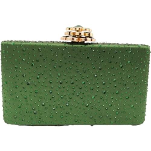 20x11CM Clutch Bag Style Hot Diamond Dinner Bag Rhinestones Flower Banquet Bag Evening Bag a6689