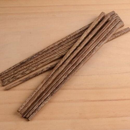 5Pairs/Set Nature Chicken-Wing Wood Environmental Chopsticks No Poison No Wax No Paint Healthy Long Chopsticks 25cm