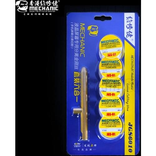 6 in 1 0.04/0.05/0.06/0.08/0.1mm LCD Screen Separation Wire Cutting Line with Handle for iPhone Samsung Phone Repair Tools Kit